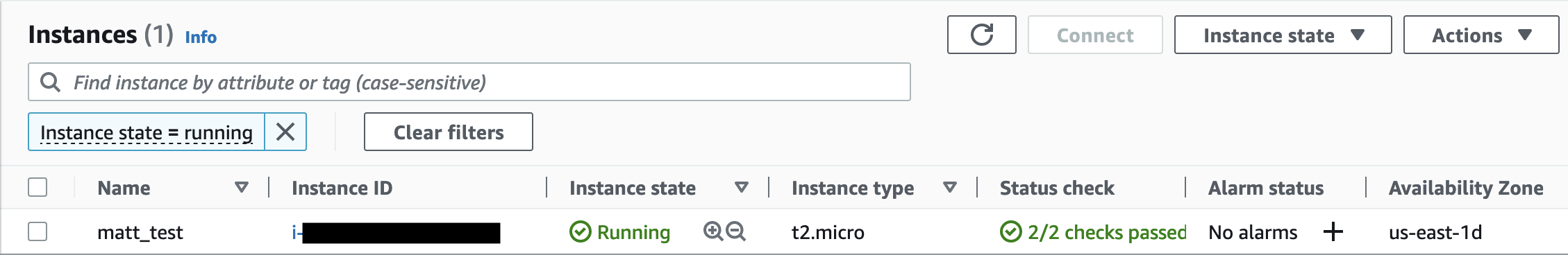 Amazon EC2 instance info